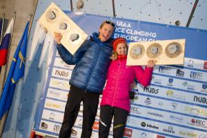 Francosko-italijanska zmaga na EP Domžale 2017 - Louna Ladevant in Angelika Rainer (foto Urban Urbanc)